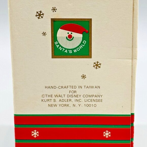 Santas World Kurt Adler Fabric Mickey Mouse Santa Figure Walt Disney 6 inch - Picture 8 of 11